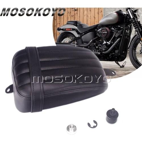 Back Passenger Rear Seat for Harley Softail Street Bob FXBB Slim FLSL 2018 2019 2020 Motorcycle Custom Grid Tail Seat Pad Pillow