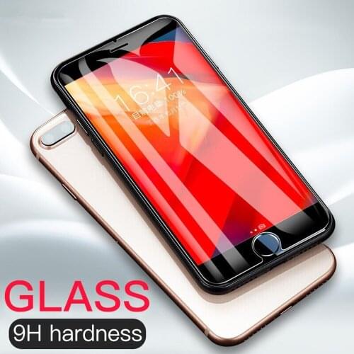Protective Glass on For iPhone 12 Pro MAX Plus 7 8 6 11 Pro X XR 5 SE 2020 12 Pro 12 Mini screen protector Tempered glass 9H