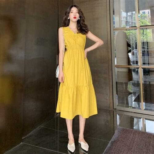 Fashion Korean style women high wait streewear sweet cotton dress plus size sexy V-neck long party dress 5XL 6XL 7XL Vestidos