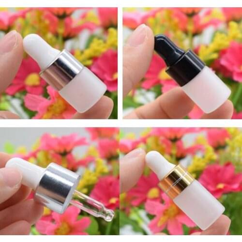 1ml2ml3ml Frosted Glass Cosemtic Essential Oil Dropper Mini Bottle, Aromatherapy Reagent Pipette Vials, Dropper Fragrance Bottle