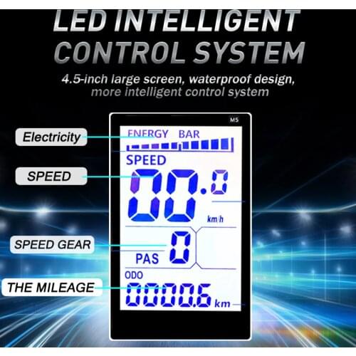 886 Water density 48 V LCD display panel with 22,5mm handlebars Electric scooter bike controller kit Electric bike accessories