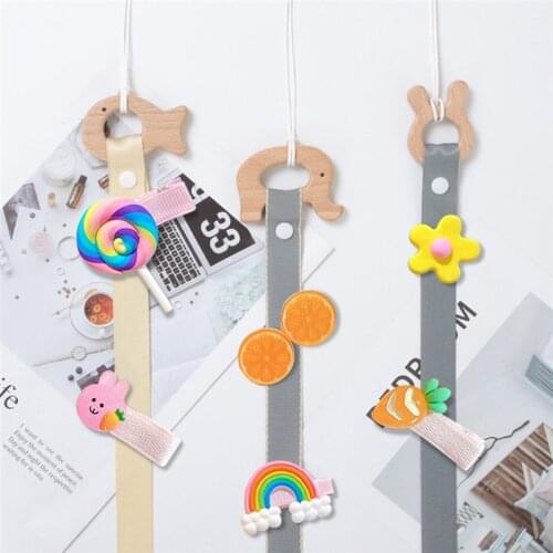 Hair Bows Storage Belt For Girls Hair Clips Barrette Hairband Hanging Organizer Strip Holder For Hair Accessories