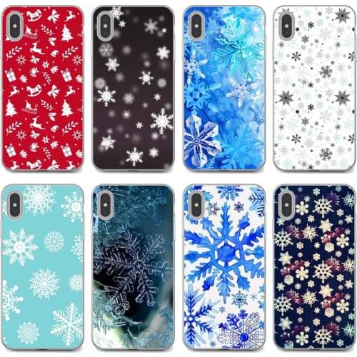 Phone Cases new-year-snowflake-Brand-Christmas For Samsung Galaxy S7 S8 S9 S10E S20 FE Note 10 20 Edge Lite Plus Ultra