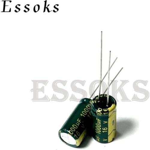 10pcs Electrolytic Capacitor 16V1000UF 16V 1000UF 8X16 10X13 10X17 mm High Frequency Low ESR Aluminum Capacitors