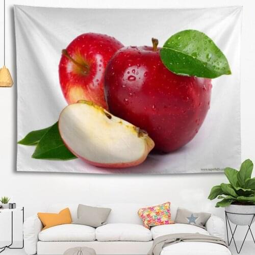 Custom Fruit Apple Tapestry wall hanging tapestry home decoration rectangle bedroom wall art tapestry 140X250cm