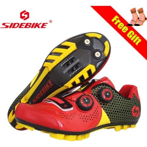 SIDEBIKE Carbon Fiber Mountain Bike Shoes Men Women Sapatilha Ciclismo Mtb Cycling Sneakers Breathable Non-slip Wear-resistant