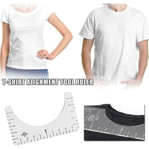 T-Shirt Ruler Guide Vinyl T-Shirt Ruler Guide Alignment Tool T-shirt Calibration Ruler Centering Guide Tailor Sewing Accessories