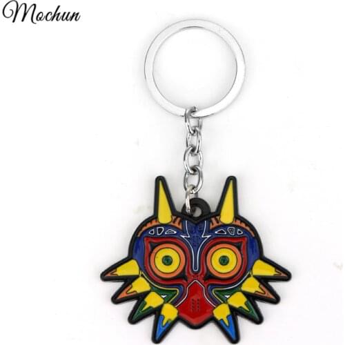 Legend Of Zelda Game Majoras Mask Colorful Owl Animal Triangle Pendant Charm Keychain Jewelry Christmas Gifts For Women And Men