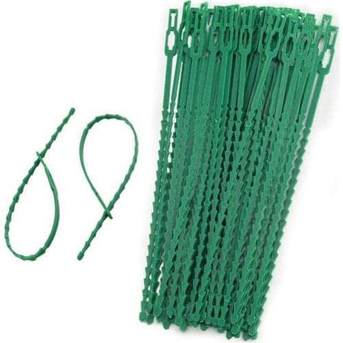 500pcs Reusable Garden Cable Ties Plant Support Shrubs Fastener Tree Locking Adjustable Plastic Cable Ties Tools