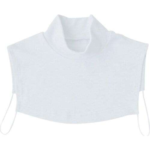 Men And Women Knitting Fake Collar Islamic Hijab Extensions Neck Chest Back Cover Modal Scarf Half Muslim Collar Fashion