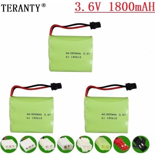 M Model ) 3.6v 1800mah NiMH Battery For Rc toys Car Tanks Trains Robot Boat Gun Ni-MH AA 700mah 3.6v Rechargeable Battery