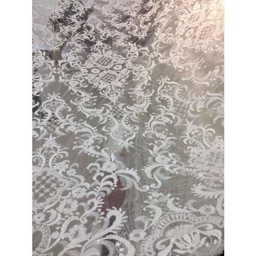 Latest African Laces z-han8314 High Quality Tulle Fabric Laces with beads Nigerian Lace French Lace Fabric For Women Dress