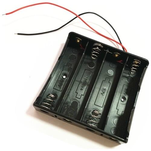4 Slots Plastic Battery Holder Storage Box Case For 4x 18650 Rechargeable Battery