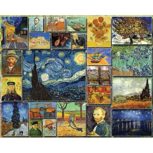 Full Square/Round Drill 5D DIY Diamond Painting "Van Gogh painting collection" Embroidery Cross Stitch 5D Home Decor Gift LG2022