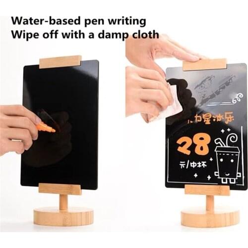 360 Degree Rotating A4 Table Display Stand Board Table Number Price Listing Sign Holder Frame Board