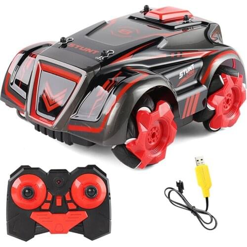 RC Stunt Car 2.4G Drift Deformation Buggy Roll Car 360 ° Rotating Remote Control Flip Drift Side Drive Vehicle Toys Kids CT0022
