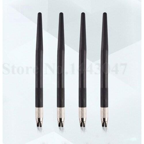 Freeshipping 5 pcs/Lot Black Color Permanent Makeup Tattoo Eyebrow Manual Pen Semi-Permanent Makeup Cosmetic Pen