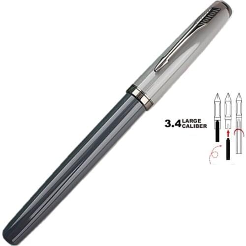 High Quality Iraurita Fountain Pen Luxury 3768 Full Metal gray Clip Pens Writing Stationery Office School Supplies Ink Pens