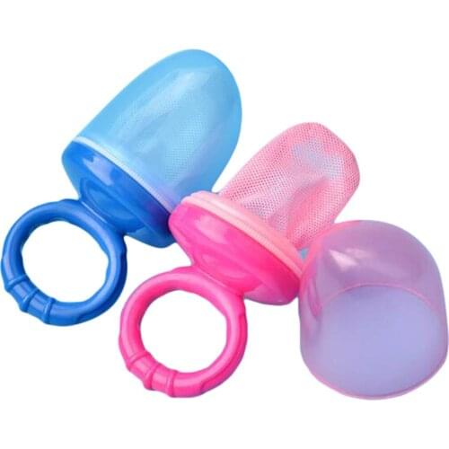 Baby Pacifier Fresh Food Nibbler Feeder Soother Newborn Safety Feeding Nipple Mesh Bag Chew Vegetables Fruits Chupeta Soother