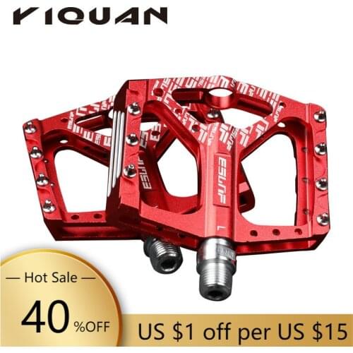 Bike Pedals Ultralight MTB Road Bicycle Pedals Anti-slip Footboard Aluminum Alloy DU Bearings Mountain Cycling Accessories Part