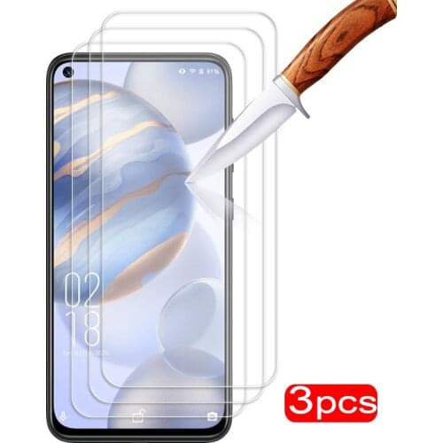3 Pcs/Lot Protective Glass For Oukitel C21 6.4" Screen Protector For Oukitel C 21 21C Phone Tempered Glass full cover Films
