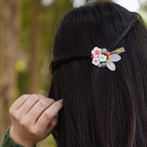 Women Hairpins Headwear Tiara Coiled Hair Classical Hair Vintage Ornaments Jewelry Accessories Ladies Barrettes Hair Sticks F016