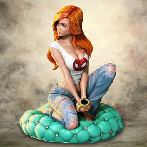 1/24 Resin Model Kits Pretty Lovely Girl Unpainted No Color RW-033