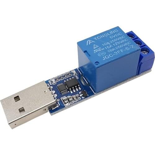1Pcs LCUS-1 Type 1 Channel Relay Moudle Electronic Converter PCB USB Intelligent Control Switch
