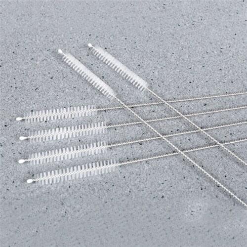 300pcs Reusable Metal Drinking Straws 304 Stainless Steel Sturdy Bent Straight Drinks Straw bottle brush