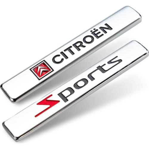 3D Metal Car Emblem Sticker Auto Badge Decal Sticker Accessories For Citroen C4 C3 Berlingo C1 C2 C Elysee C5 C4 Picasso Grand