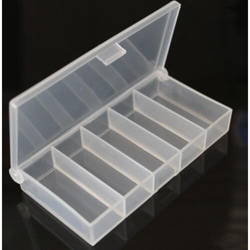 5 Compartments Fish Hook Bait Box Lattice Layered Box Fishing Spoon Character Ring Fishhook Lure Pin Jig Storage Tool Tackle