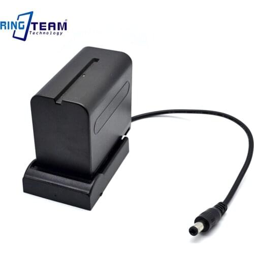 7.6V NP-F970 BN-V607 VW-VBD1 Battery Mount Cradle Holder Adapter Plate DC 5.5*2.5mm for Monitor Light Lamp Camera Teradek VidiU