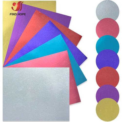 7pcs 12"x10" Bundle Metallic Heat Transfer Vinyl Iron on Tshirt Heat Press Cricut Film HTV Printing for Clothing Craft Decor DIY