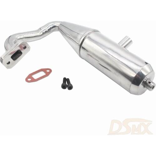 Aluminum Side Exhaust pipe For 1:5 Petrol RC Car Rovan HSP KM SS FG Baja 5B 5T 5SC Monster Truck 15001