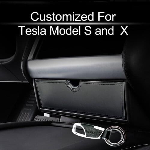 Car Center Console Storage Drawer Box Tray Cubby Car Interior Accessories for Tesla Model X Model S 2012-2017