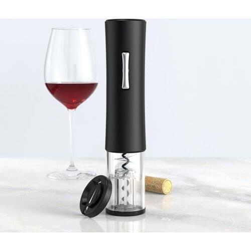 Household Bottle Tool Safe Practical Black Electric Bottle Opener for Party Red Wine Openers Jar Opener Kitchen Accessories