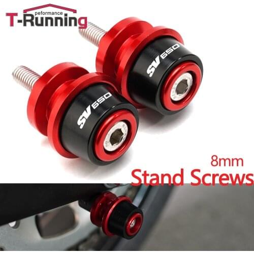 For SUZUKI SV650 SV 650 All years 1999-2019 2020 8MM Motorcycle accessories CNC Swingarm Spools slider stand screws
