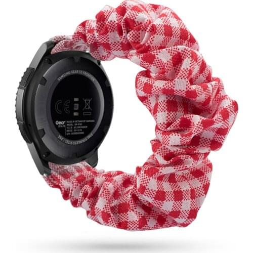 20/22mm Scrunchie strap For samsung galaxy 3/ active2 band amazfit pace/bip/gts 2 Elastic bracelet huawei gt 2-2e-pro 42mm 46mm