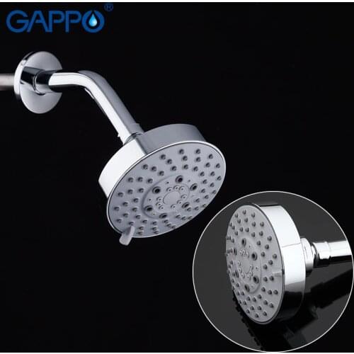 Gappo bathroom shower head Wall Mount High Quality ABS massager water saving rain chrome Plated alcachofa de la ducha bano G20