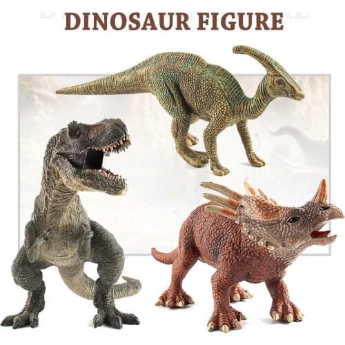 Simulated Dinosaur Toy Car Decor Jurassic Wild Life Tyrannosaurus Rex World Park Dinosaur Models Action Figures Car Accessories