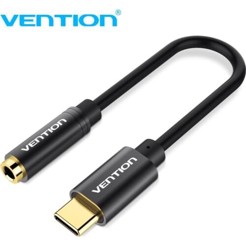Vention Type c to 3.5mm Headphone jack 3.5 AUX USB C Cable For Huawei V30 P30 pro Xiaomi Mi 9 Oneplus 7T pro Audio USB C Adapter