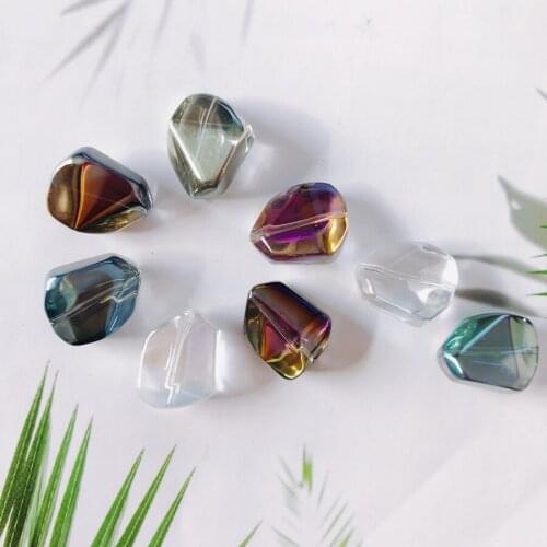 16 pieces / lotCrystal glass irregularcircleearings fashion jewelryconnectors for jewelry making jewelry making suppliesjewelry