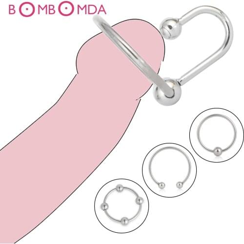 Penis Ring Sex Toys For Men Cock ring Metal 28/30/33/35mm Penis Erection Enlarger Delay Ejaculation Penis Ring For Men Dick Ring