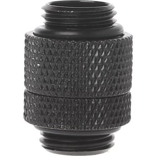 Brass G1/4 Dual Outer Thread 360 Degree Rotary Tube Connector PC Water Cooling