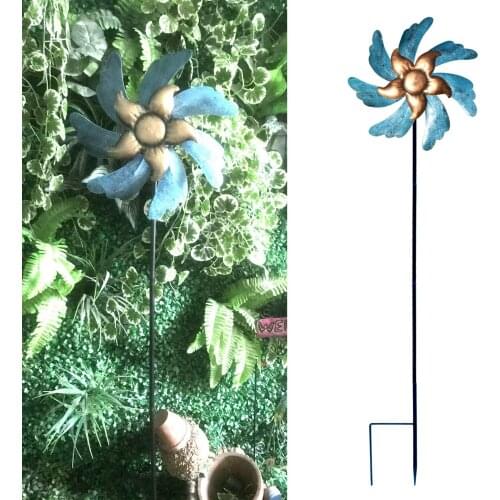Metal Wind Spinner Windmill Home Outdoor Garden Patio Stake Unique Decorative Wind Mills Wind Catcher