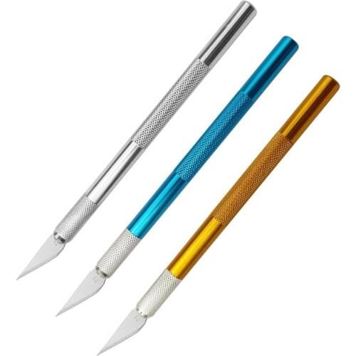 Metal Scalpel Knife Blades #11 Non-slip Cutter Carving Craft Knives Blades for Mobile Phone Laptop PCB Repair Hand Tools