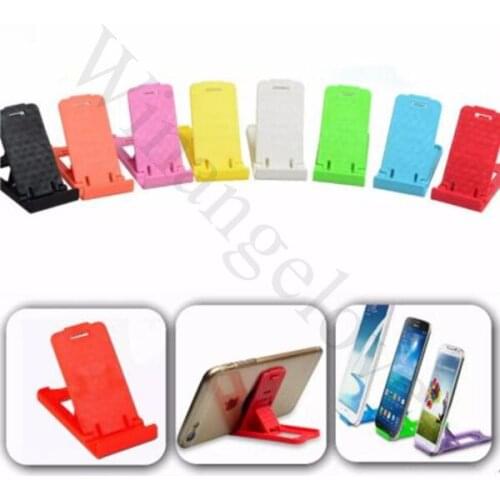 Mini Universal Fashion Folding Mobile Phone Tablet Holder Plastic Adjustable Stand For iPhone For All Phones