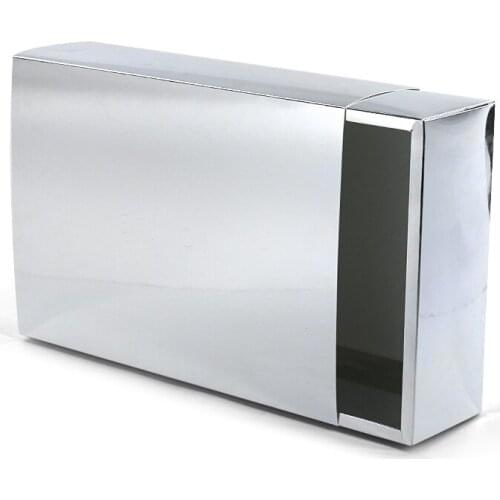 Wholesale hair box custom logo silver cardboard sliding wig packaging box for wigs