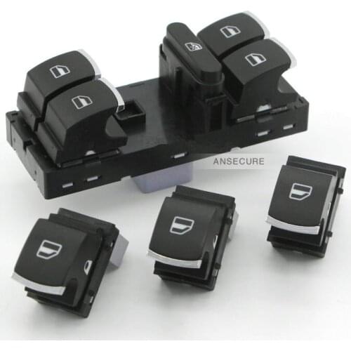 4 PCS chrome original door window switch button For VW Tiguan Passat B6 CC Golf 5 6 Jetta MK5 MK6 5ND 959 857 5ND 955 855