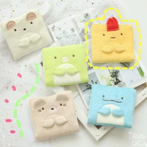 New 12cm Cute Animal Plush Coin Bags Cartoon Animal Sanitary Napkin Stuffed Bags For Girl Gifts